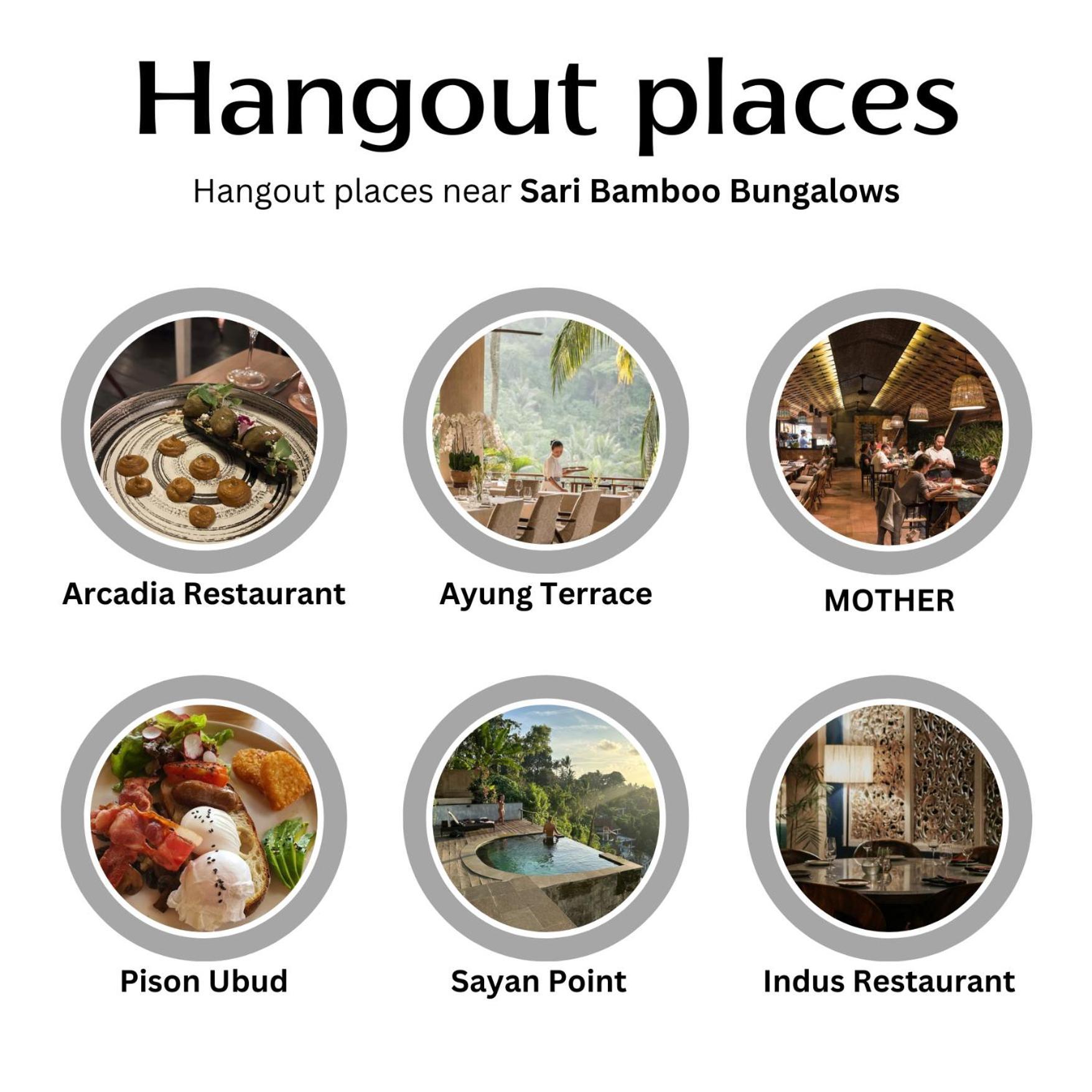Sari Bamboo Bungalows Ubud Exteriör bild